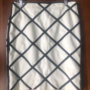 White House Black Market Windowpane Pencil Skirt